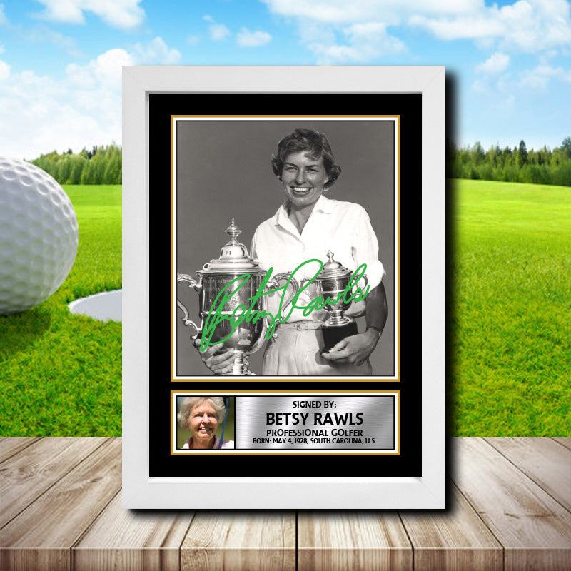 Betsy Rawls 2 Golf Printed Signature Poster Print Gift