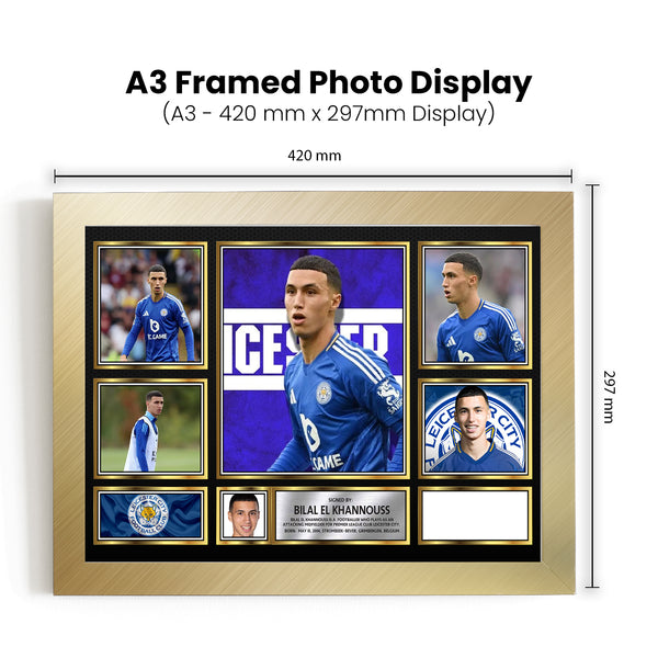 Bilal El Khannouss Printed Signature Football Poster Print
