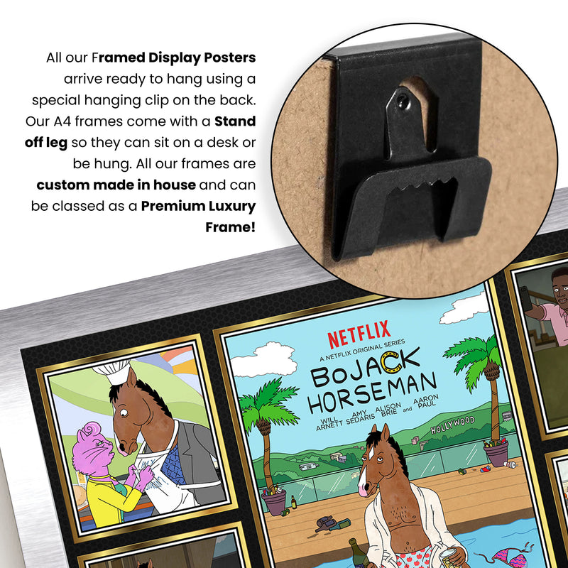 BoJack Horseman Netflix Shows Framed Autographed Print - Limited Edition Autograph Fan Gift – Collectible Memorabilia Merchandise