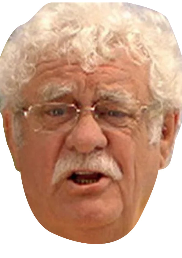 Bobby Knutt - Eddie Dawson in Benidorm Celebrity Face Mask Fancy Dress Cardboard Costume Mask