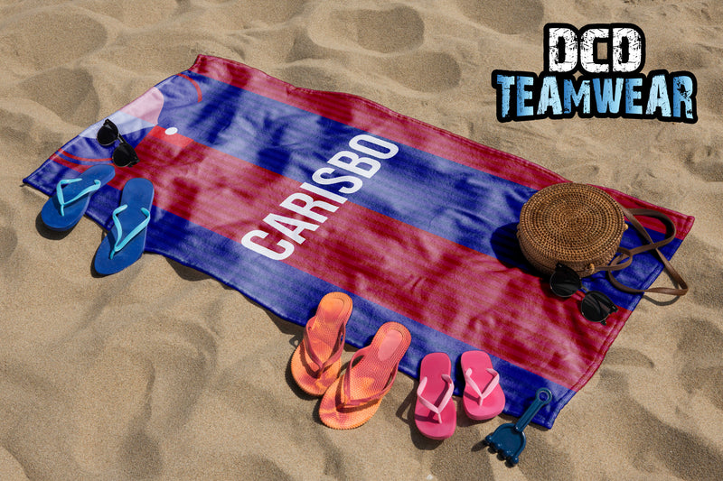 Bologna Retro Football Lightweight Beach Gym Towel