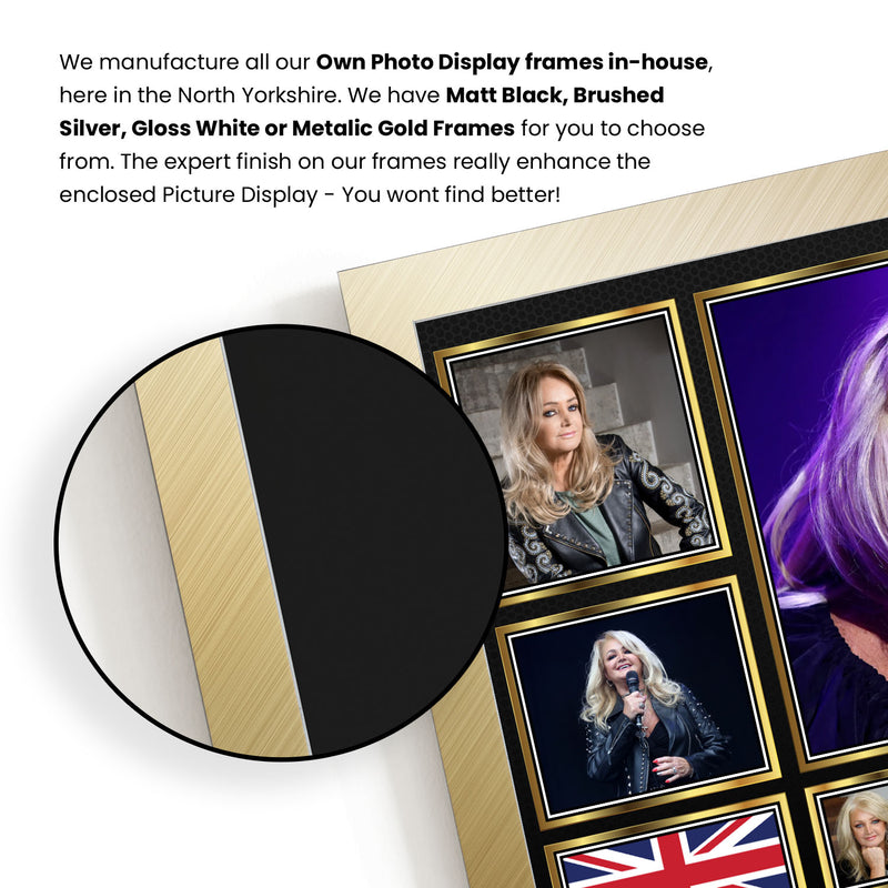 Bonnie Tyler Singers Framed Autographed Print - Limited Edition Autograph Fan Gift – Collectible Memorabilia Merchandise