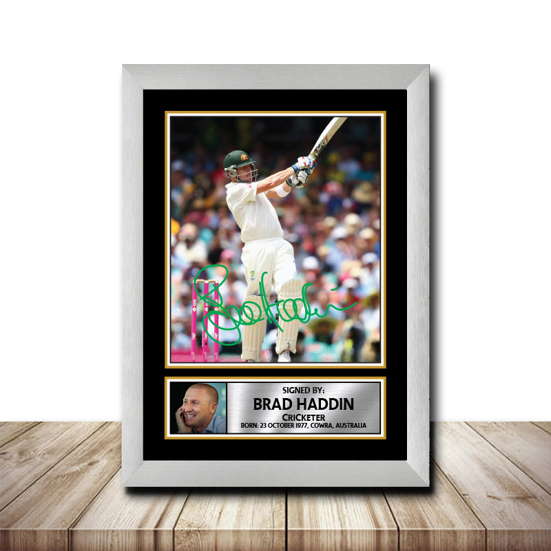 Brad Haddin M1486 Cricketer Printed Signature Poster Print Gift