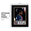 Bradley Barcola Autographed Poster Print – Signed Style Football Memorabilia – PSG & France Fan Gift