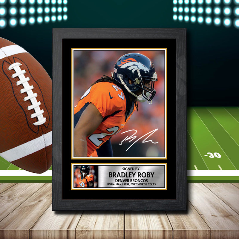 Bradley Roby – Printed Signature NFL Star Print – Bradley Roby