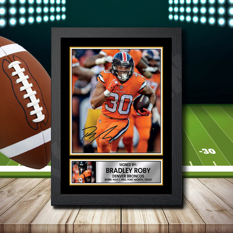 Bradley Roby 2 – Printed Signature NFL Star Print – Bradley Roby 2