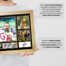 Bradley Wiggins Olympians Framed Autographed Print - Limited Edition Autograph Fan Gift – Collectible Memorabilia Merchandise