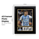 Brajan Gruda Brighton & Hove Albion Poster Print – Signed Autograph Style Football Wall Art   – Framed or Unframed – Gift for Premier League Fans