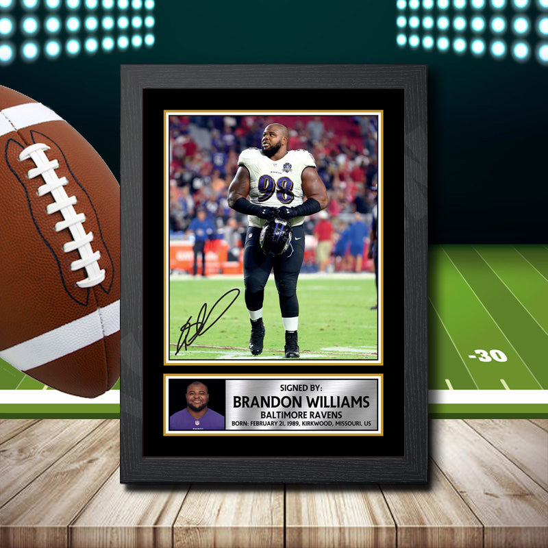 Brandon Williams 2 – Printed Signature NFL Star Print – Brandon Williams 2