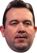 Brendan Dolan - Darts Face Mask Fancy Dress Cardboard Costume Mask