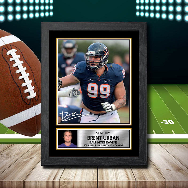 Brent Urban 2 – Printed Signature NFL Star Print – Brent Urban 2