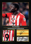 Brian Brobbey Printed Signed Poster – Ajax & Netherlands Striker Tribute Wall Art with Jersey & Bio Plaque – Premier League Football Memorabilia for Fans & Collectors