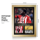 Brian Brobbey Printed Signed Poster – Ajax & Netherlands Striker Tribute Wall Art with Jersey & Bio Plaque – Premier League Football Memorabilia for Fans & Collectors