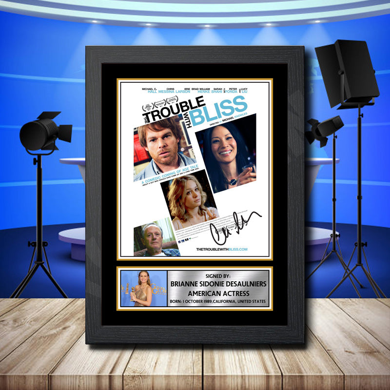 Brie Larson 3 Printed Signature Television Star Poster Print Framed Wall Art Gift – Brie Larson 3 Printed Signature Television Star Poster Print