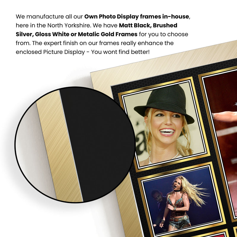 Britney Spears Singers Framed Autographed Print - Limited Edition Autograph Fan Gift – Collectible Memorabilia Merchandise