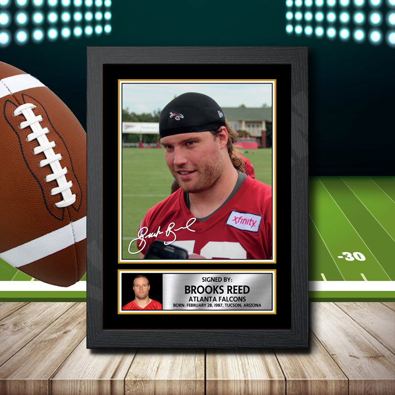 Brooks Reed 2 – Printed Signature NFL Star Print – Brooks Reed 2