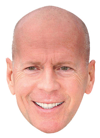 Bruce Willis Celebrity Face Mask Fancy Dress Cardboard Costume Mask
