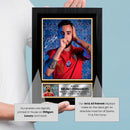 Bruno Fernandes Signed Autographed Poster Print – Portugal & Manchester United Football Memorabilia – Authentic Signature – Collector Gift