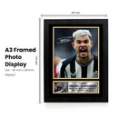 Bruno Guimarães Signed Autographed Portrait Poster Print – Brazil & Newcastle United F.C. Football Star Wall Art – Soccer Memorabilia Gift for Fans & Collectors