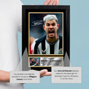 Bruno Guimarães Signed Autographed Portrait Poster Print – Brazil & Newcastle United F.C. Football Star Wall Art – Soccer Memorabilia Gift for Fans & Collectors