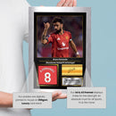 Bruno Fernandes Printed Signed Poster – Manchester United & Portugal Midfielder Tribute Wall Art with Jersey & Bio Plaque – Premier League Football Memorabilia for Fans & Collectors