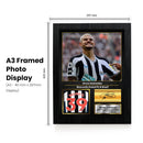 Bruno Guimarães Printed Signed Poster – Newcastle United & Brazil Midfielder Tribute Wall Art with Jersey & Bio Plaque – Premier League Football Memorabilia for Fans & Collectors