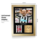 Bruno Guimarães Icons Signed Poster Print – Newcastle United Tribute Wall Art with Signature & Jersey Number – Brazil Midfielder Memorabilia for Fans & Collectors