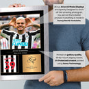 Bruno Guimarães Icons Signed Poster Print – Newcastle United Tribute Wall Art with Signature & Jersey Number – Brazil Midfielder Memorabilia for Fans & Collectors