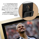 Bruno Guimarães Printed Signed Poster – Newcastle United & Brazil Midfielder Tribute Wall Art with Jersey & Bio Plaque – Premier League Football Memorabilia for Fans & Collectors