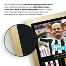 Bruno Guimarães Icons Signed Poster Print – Newcastle United Tribute Wall Art with Signature & Jersey Number – Brazil Midfielder Memorabilia for Fans & Collectors
