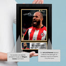 Bryan Mbeumo Signed Autographed Photo Poster – Brentford F.C. & Cameroon Football Memorabilia – Premier League Star Tribute – Wall Art for Fans & Collectors