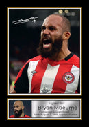 Bryan Mbeumo Signed Autographed Photo Poster – Brentford F.C. & Cameroon Football Memorabilia – Premier League Star Tribute – Wall Art for Fans & Collectors