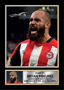 Bryan Mbeumo Signed Autographed Photo Poster – Brentford F.C. & Cameroon Football Memorabilia – Premier League Star Tribute – Wall Art for Fans & Collectors