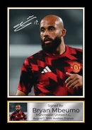 Bryan Mbeumo Signed Poster Print – Manchester United F.C. Memorabilia –  Authentic Autograph Collectible –  Football Gift for Fans & Collectors