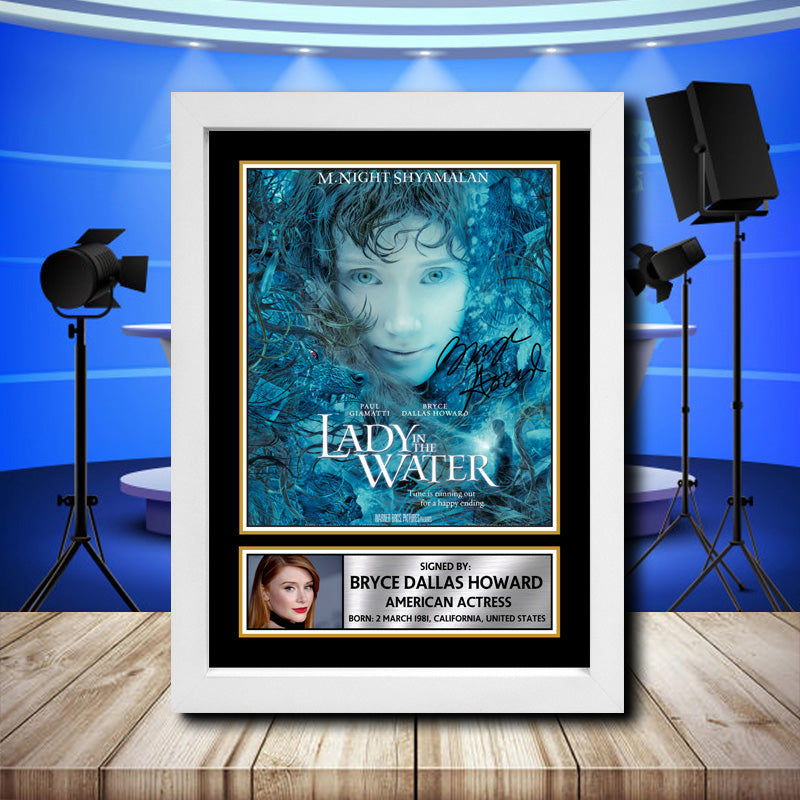 Bryce Dallas Howard 3 Printed Signature Television Star Poster Print Framed Wall Art Gift – Bryce Dallas Howard 3 Printed Signature Television Star Poster Print
