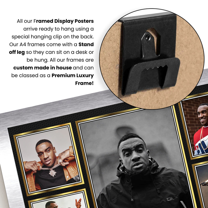 Rappers Bugzy Malone Framed Autographed Print - Limited Edition Autograph Fan Gift – Collectible Memorabilia Merchandise