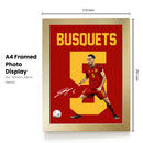 Sergio Busquets Signed Poster Print – Spain National Team Captain Tribute Wall Art with Signature & Jersey Number 5 – Midfield Icon Memorabilia for Football Fans & Collectors