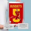 Sergio Busquets Signed Poster Print – Spain National Team Captain Tribute Wall Art with Signature & Jersey Number 5 – Midfield Icon Memorabilia for Football Fans & Collectors