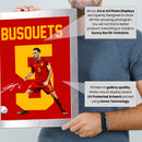 Sergio Busquets Signed Poster Print – Spain National Team Captain Tribute Wall Art with Signature & Jersey Number 5 – Midfield Icon Memorabilia for Football Fans & Collectors