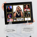 Rappers Busta Rhymes Framed Autographed Print - Limited Edition Autograph Fan Gift – Collectible Memorabilia Merchandise