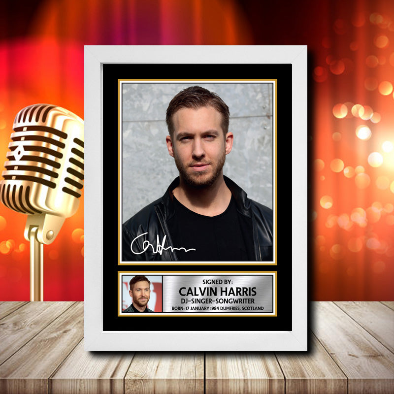 Calvin Harris 2 – Printed Signature Music Star Print – Calvin Harris 2