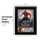 Captain America Brave New World Printed Autograph Poster – Anthony Mackie & Harrison Ford Marvel Movie Wall Art – Superhero Film Memorabilia Print