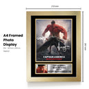 Captain America Brave New World Printed Autograph Poster – Anthony Mackie & Harrison Ford Marvel Movie Wall Art – Superhero Film Memorabilia Print