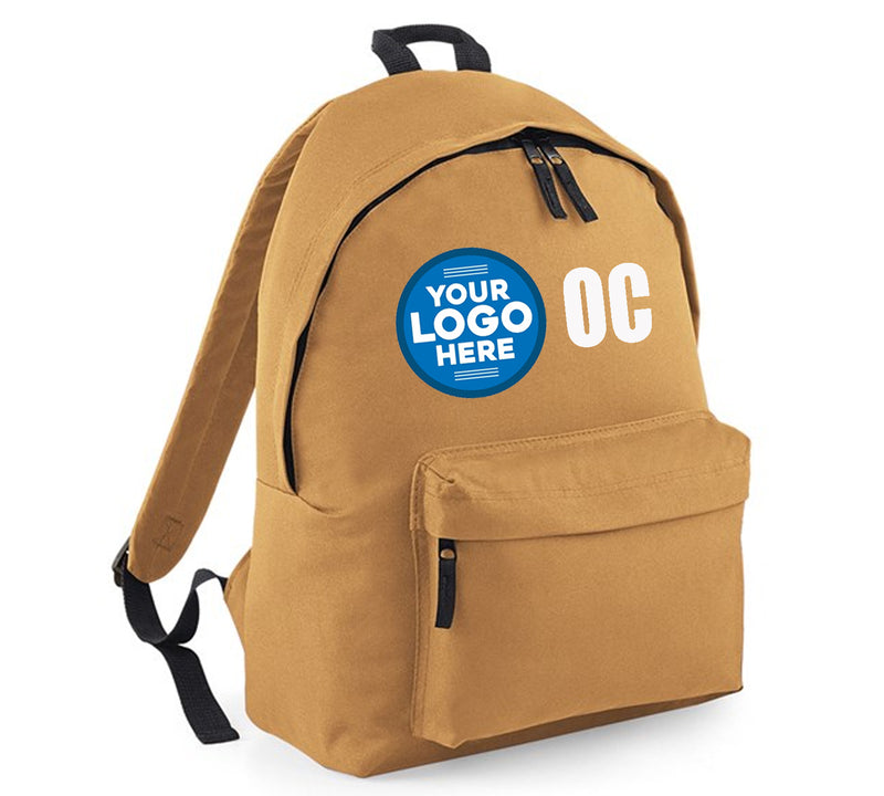 CUSTOM PRINTED BACKPACK SCHOOL ANY LOGO AND/ OR INITIALS FULLY PERSONALISED