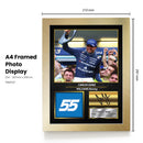 Carlos Sainz Signed Poster Print – Williams Racing Formula One Wall Art – Printed Autograph F1 Motorsport Memorabilia – Racing Fan Gift & Bedroom Decor