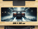 Extra Large Gaming Mouse Mat (800mm x 300mm) - Car Smoke