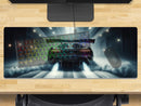 Extra Large Gaming Mouse Mat (800mm x 300mm) - Car Smoke