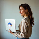 Custom Laptop Sticker - Optional Size Personalised Image Sticker For Laptop Decoration - UV DTF Accessory
