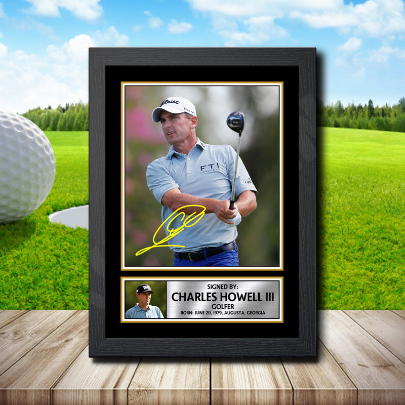 Charles Howell Printed Signature Golfer Star Poster Print Framed Wall Art Gift – Charles Howell Printed Signature Golfer Star Poster Print