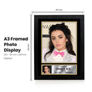 Charli XCX Portrait Printed Signed Poster Print – Pop Singer Wall Art – Autograph Style Celebrity Photo – Music Memorabilia Collectible